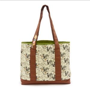 Disney Parks Women's Quilted Tote Bag With Flower, Bambi & Thumper